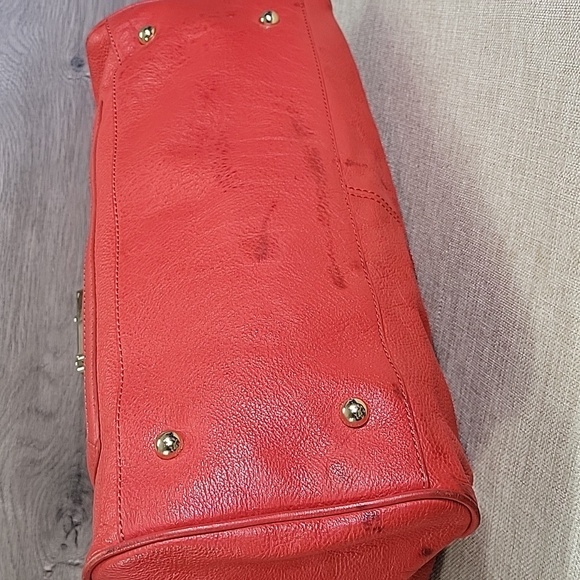DKNY Red/Orange Leather Handbag - Picture 9 of 16